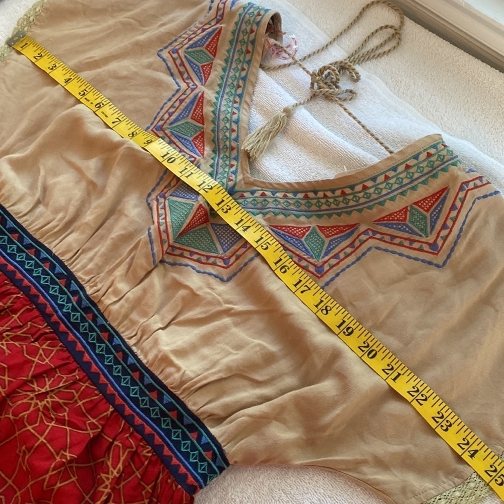 Flying Tomato dress boho look tie in back V-neck front & back size small NWT - Picture 6 of 8